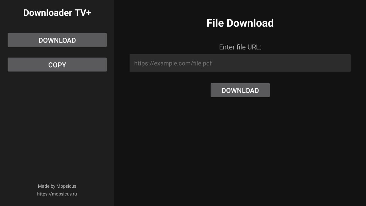 Downloader TV+ get file