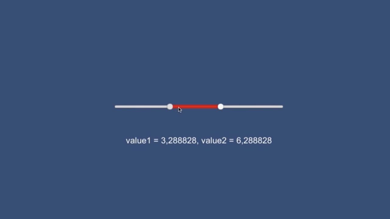 Двойной слайдер на Unity