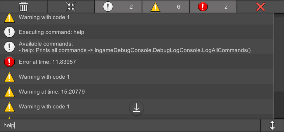 In-game Debug Console for Unity 3D
