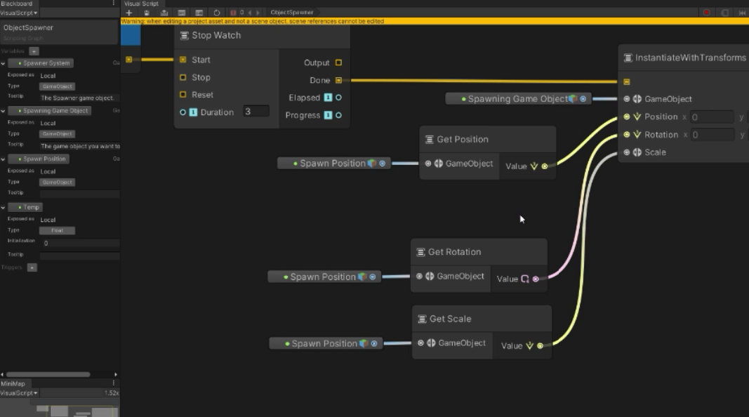 Unity visual programming